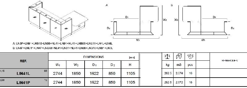 Banque d'accueil lumineuse en angle Linea avec accès bas - MDD - Droite, Sans, Noir_4