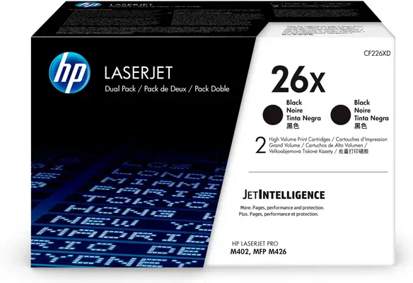 26X LaserJet, lot de 2 cartouches de toner grande capacité authentiques, noir_4
