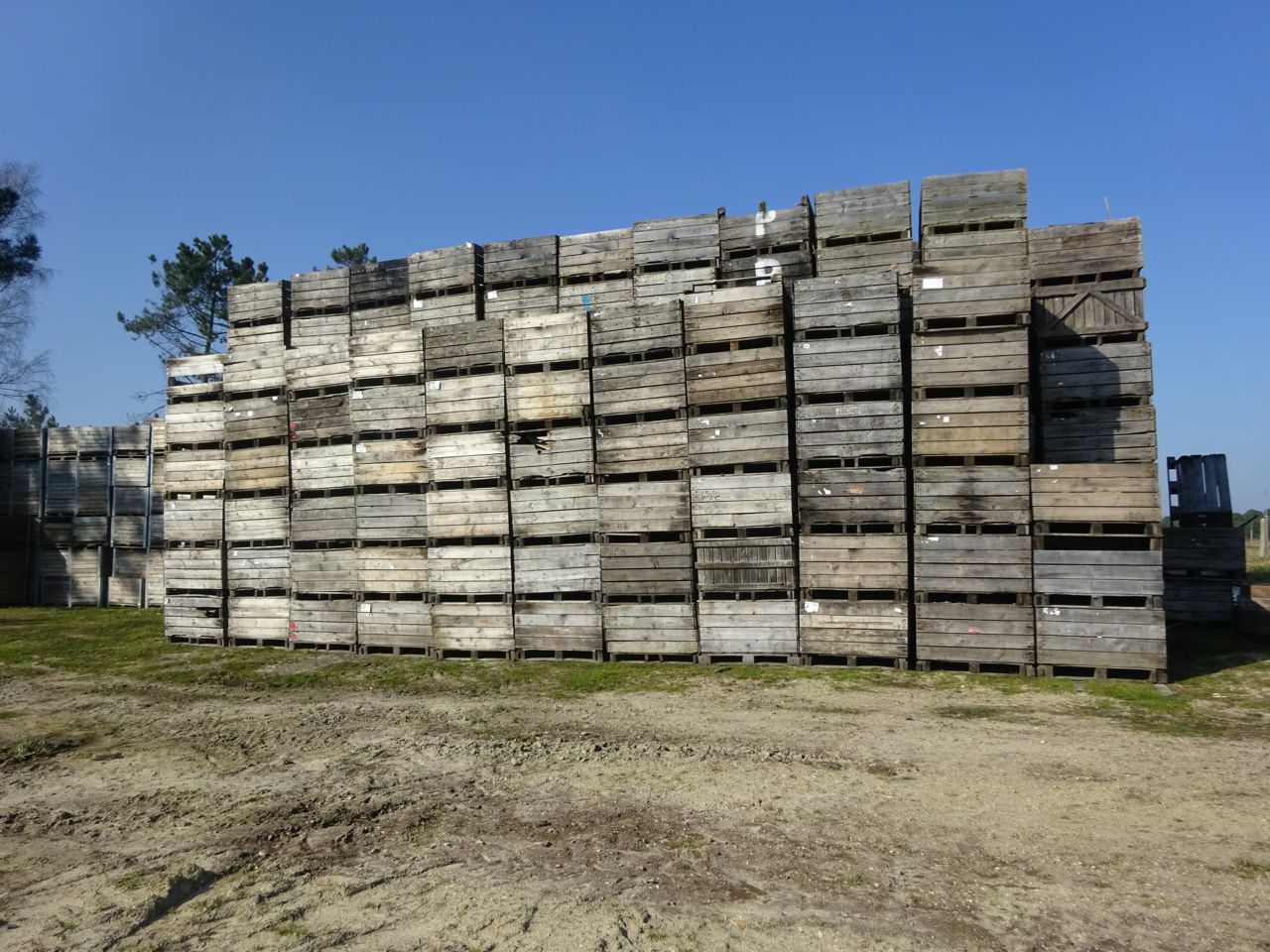 Palox en bois réformé pour jardinières et décors divers