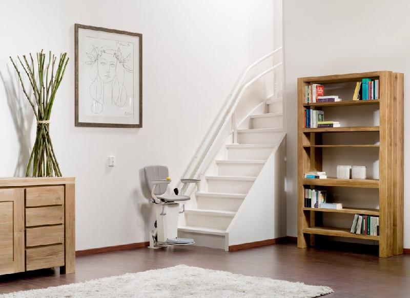 Fauteuil monte escalier courbe - ergonomique et confortable avec double rail  - Otolift Two_4