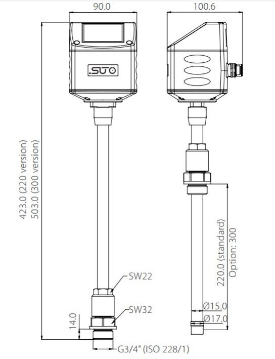 S430 - Capteur de débit d'air comprimé - Suto Itec GmbH - Diamètres de tubes de 1,25'' à 10'' - Applications haute température_4