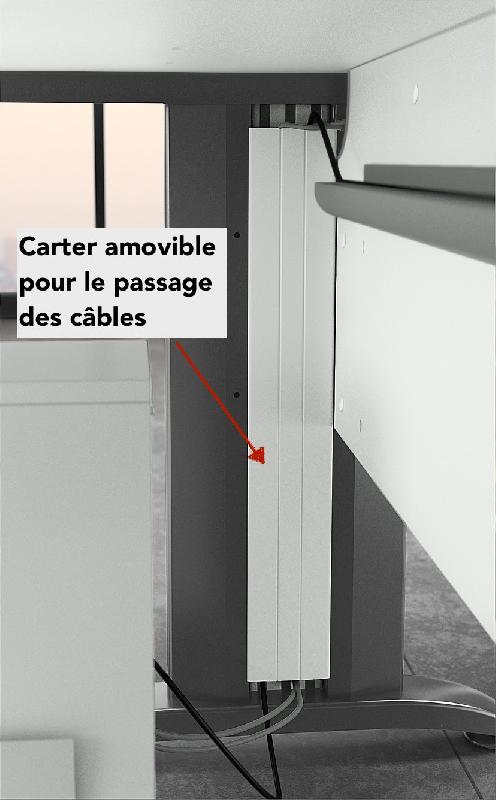 Bureau vague Sigma - Mobel Linea - Blanc 9010, 140, Acacia clair, Droite_4