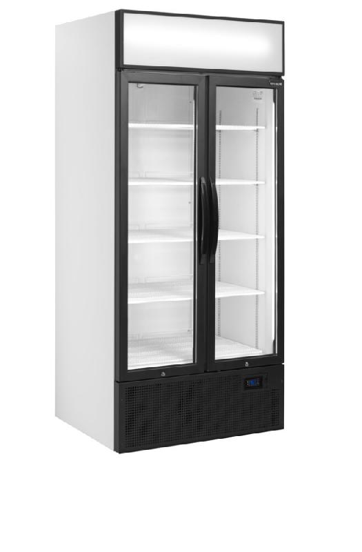 Vitrine réfrigérée FSC - 2 ou 3 portes avec caisson lumineux - Finition blanc ou noir - Réf : FSC891H_4
