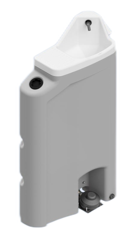 WC raccordable spécial « turque » - tout complet avec évier, chasse d’eau et raccordement au tout-à-l'égout_4