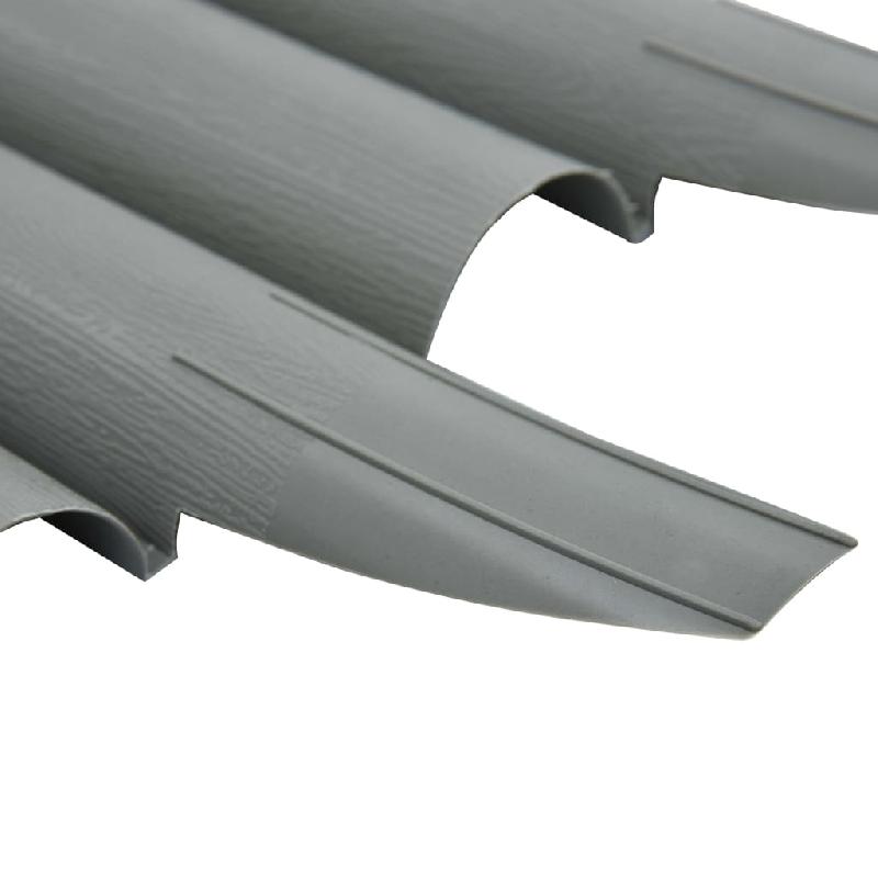 Vidaxl bordures de pelouse 36 pcs gris 10 m pp 48621_4