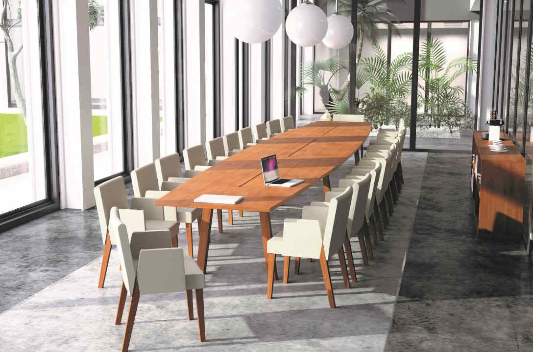 Table haute direction NATURE-BOIS - ébénisterie - 9 essences de bois - formes et dimensions sur-mesure_4