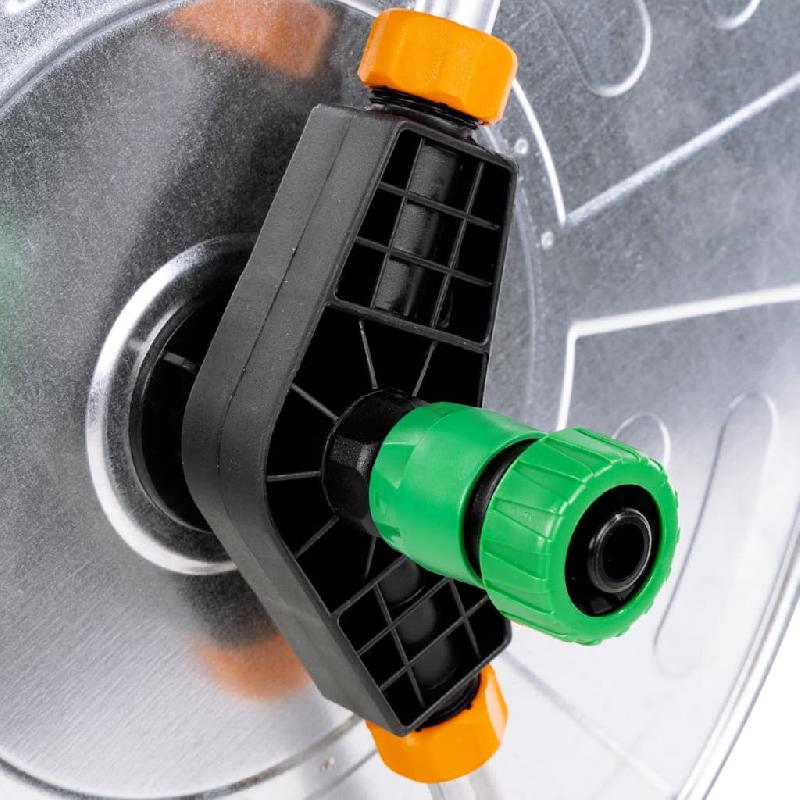 Vidaxl chariot d'enrouleur de tuyau de 110 m 1/2