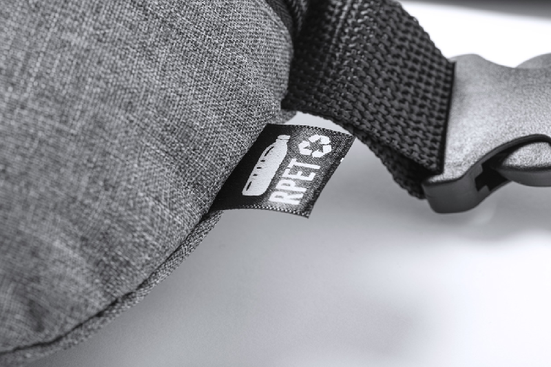 Sac banane en RPET - compartiment zippé et bandoulière réglable - polyester RPET 600D_4