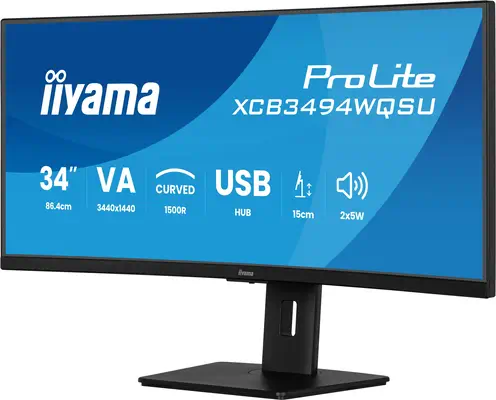 Iiyama ProLite XCB3494WQSU-B1 écran plat de PC 86,4 cm (34