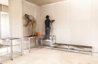 Flexxwork - Plateforme de travail Günzburger Steigtechnik - Plaque antidérapante en bois - Poids 8,72 kg_4