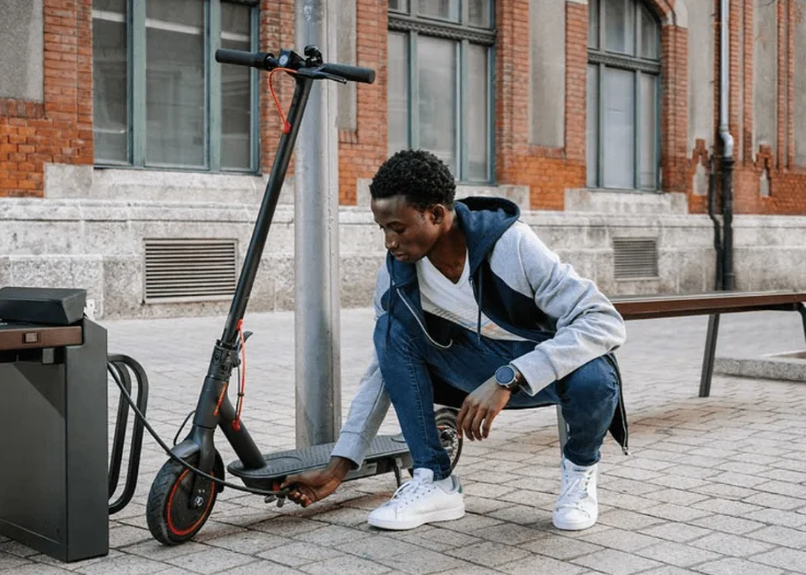 Banc connecté Steora CYCLO station d'entretien micro-mobilité_4