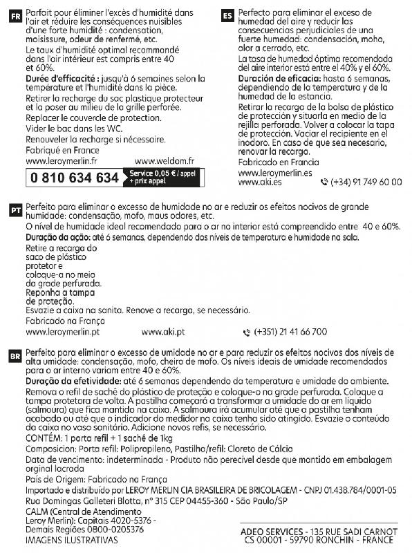 Absorbeur d'humidité et recharge sac - 40 m² - Compatible sachets ou galets jusqu'à 1 kg_4