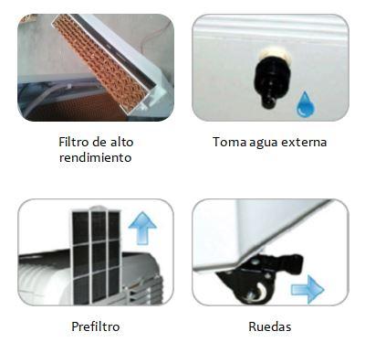 M confort eolus 35 - refroidisseur d'évaporation - 3500 m3/h - zone de couverture 45 m² - réservoir 45 L - télécommande_4