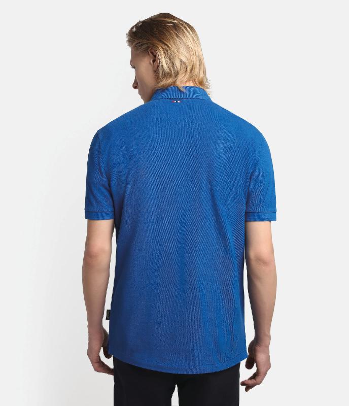 Polo Elbas - Napapijri - Réf : NP0A4GDL - 100% coton avec logo imprimé et brodé_4
