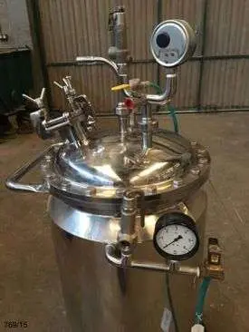 Réservoir en acier inoxydable de 100 litres avec double enveloppe d'occasion - référence : c10429_4