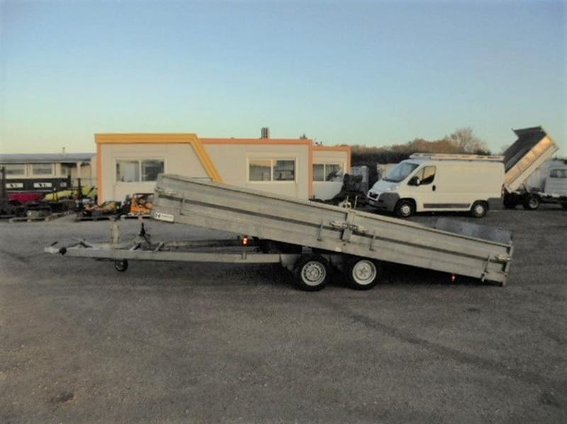 Remorque plateau basculant 3T5 Hubière - CNT 352 TD - 6,75 m x 5 m x 0,60 m - occasion_4