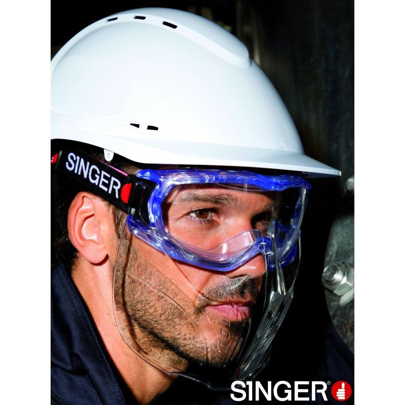 Casques de chantier aérés en ABS - Singer Safety Force - légers et résistants avec coiffe textile_4