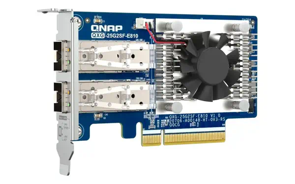 QNAP Dual-port SFP28 25GbE network expansion card low_4