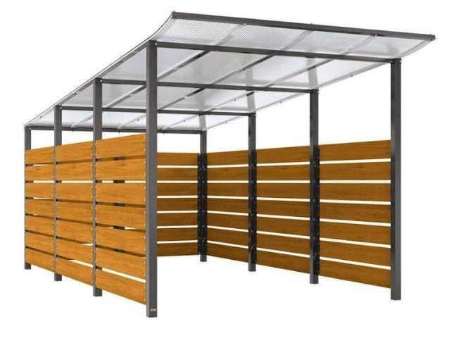 Abri bois Modulo - Dimensions personnalisables - Toiture en aluminium anodisé - Fabrication Française_4