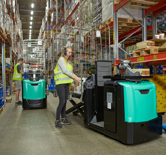 Chariot préparateur de commandes au sol 2000 kg - Fourches ciseaux - VELIA ES OPB20N2X_4