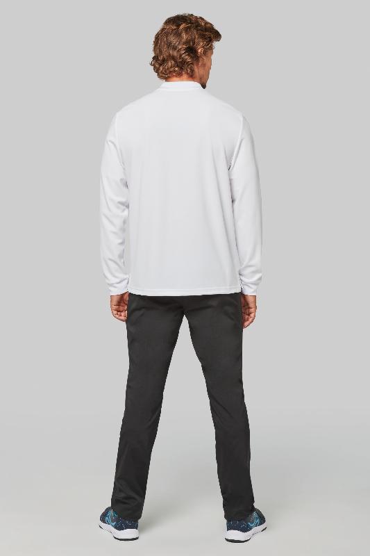 Polo manches longues Cool Plus unisexe - PROACT - Réf : PA495 - 100% polyester, léger et respirant_4