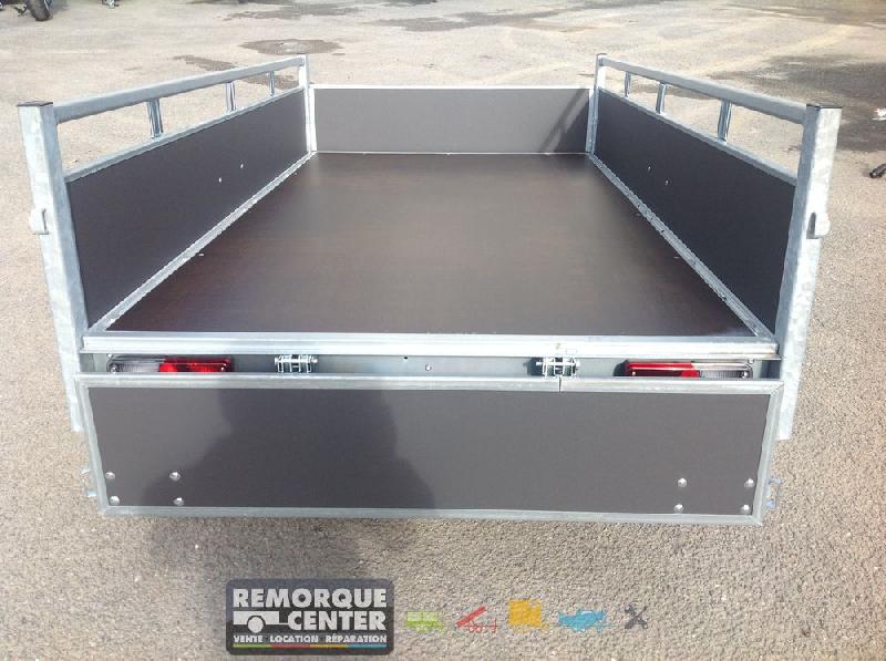 Remorque bagagère en bois - WOODY DV75 - 1 essieu - PTAC : 750 Kg - 256 x 134 cm - Saris - Reference -MP 205 113 750 1_4