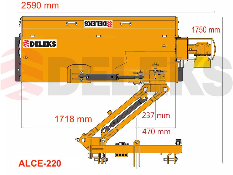 Alce-220 broyeur d'accôtement - deleks - largeur de travail 2195 mm_4