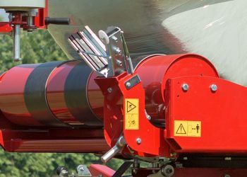 2100S - Enrubanneuse agricole traînée avec fourche de chargement Mascar S.P.A - Centrage semi-automatique de série_4