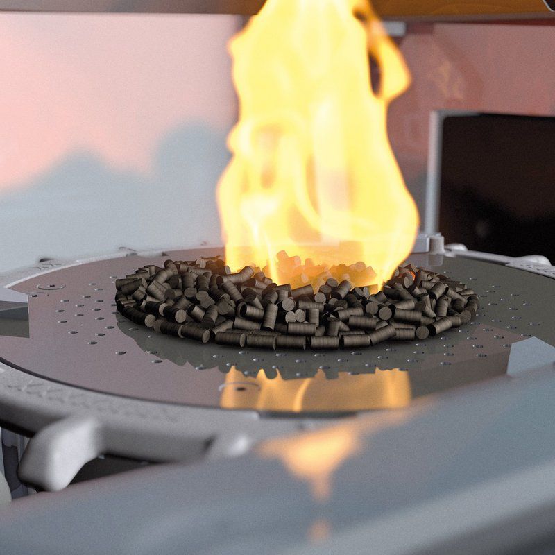 Système breveté de combustion à foyer volcan de la KWB Easyfire