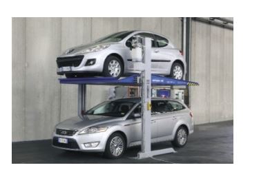 Système élévateur de parking avec plate-forme  idéal pour le stationnement de 2 véhicules l'un au-dessus de l'autre - BIPLACES_4