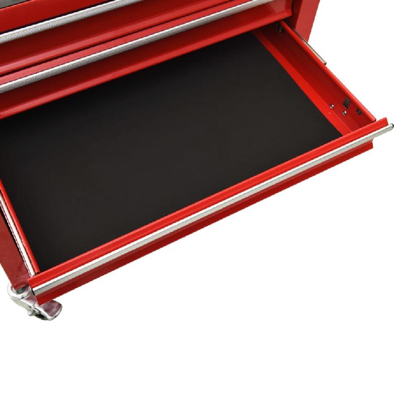 Vidaxl chariot à outils avec 4 tiroirs acier rouge 147187_4