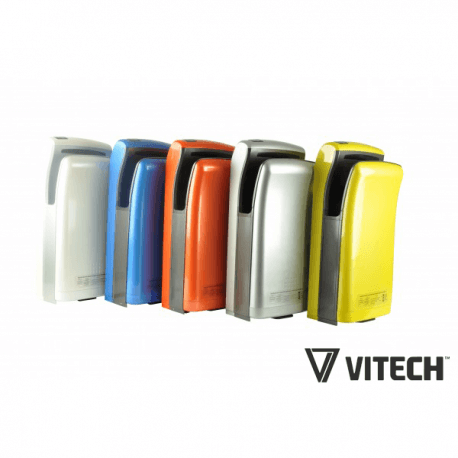 Sèche-mains Vitech automatique - Double jet d'air blanc 1200-1800W - Séchage rapide en moins de 6 secondes_4