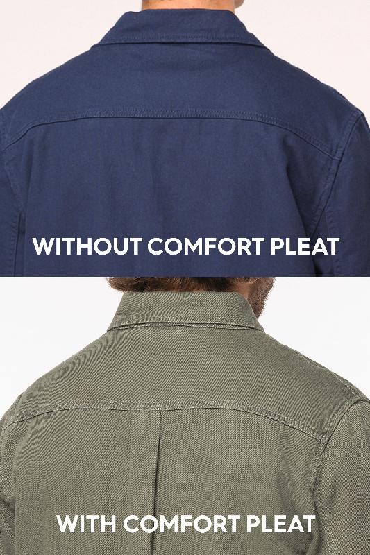 Veste worker écoresponsable délavée homme - Réf: NS610 - Native Spirit - 50% coton biologique et 50% lin_4