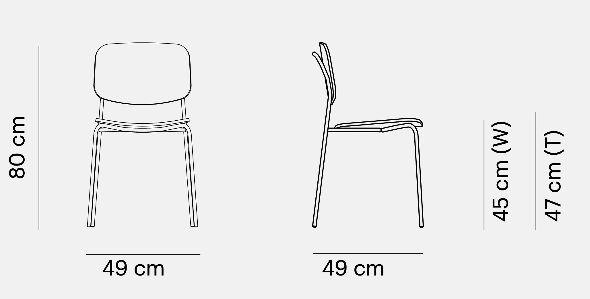 Chaise en bois stratifié chêne - CAPRA_4