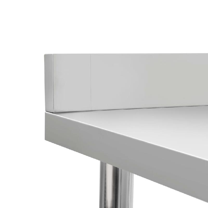 Vidaxl table de travail de cuisine avec dosseret 80x60x93 cm inox 51187_4