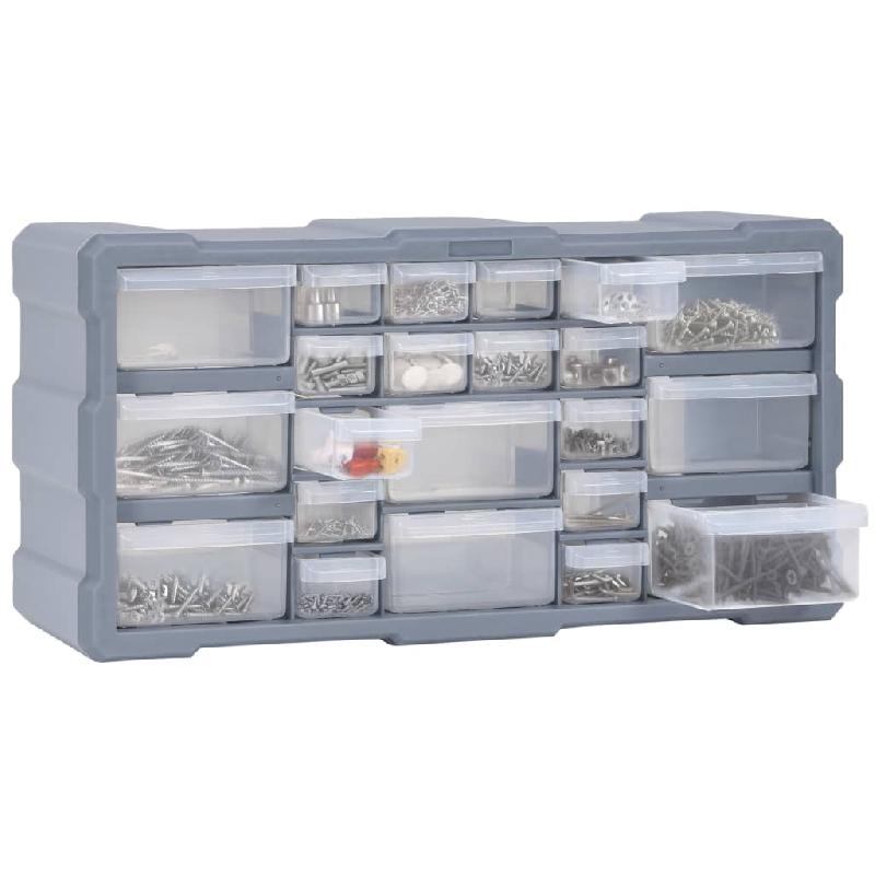 Vidaxl organisateur multi-tiroirs avec 22 tiroirs 49x16x25,5 cm 147584_4