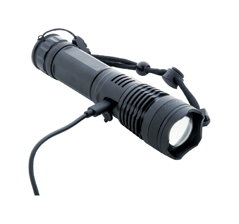 Lampe de poche rechargeable en aluminium avec lumière COB haute puissance et modes d'éclairage multiples_4