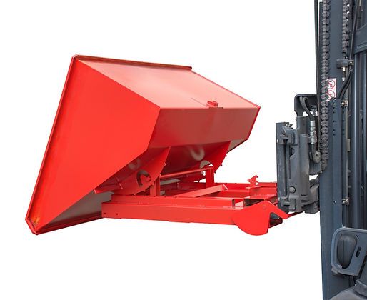 Bac basculant automatique 4A / S4A - Vidage décalé au-dessus d'un conteneur - Étanche à l'huile et à l'eau_4