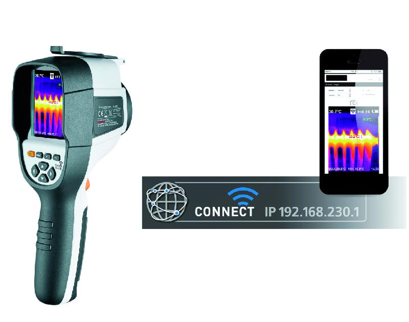 Caméra thermique compacte Connect - écran 3,2 pouces - capteur infrarouge 220x160 - plage de température -20° à 350°C - marque Romus_4