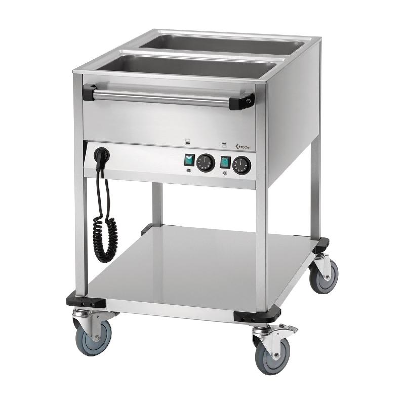 Chariot bain-marie WB2110 - 2 x GN 1/1 - Avec robinet de vidange | Bartscher_4