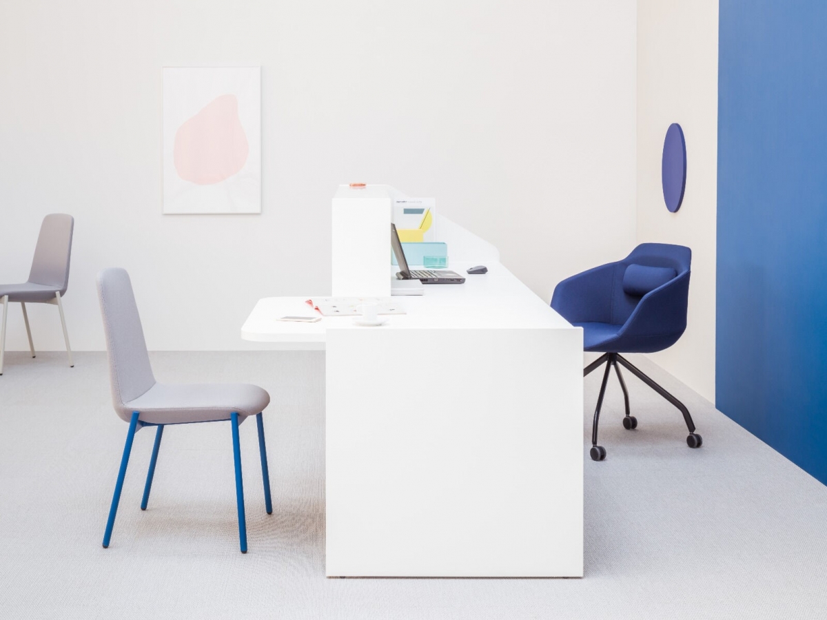 Banque d'accueil moderne et élégante WAVE - Design ondulé et configurations personnalisées_4