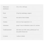 Borne de distribution de gel intelligente - distributeur automatique sans contact - design robuste - dimensions 350 x 350 x 1400 mm_4