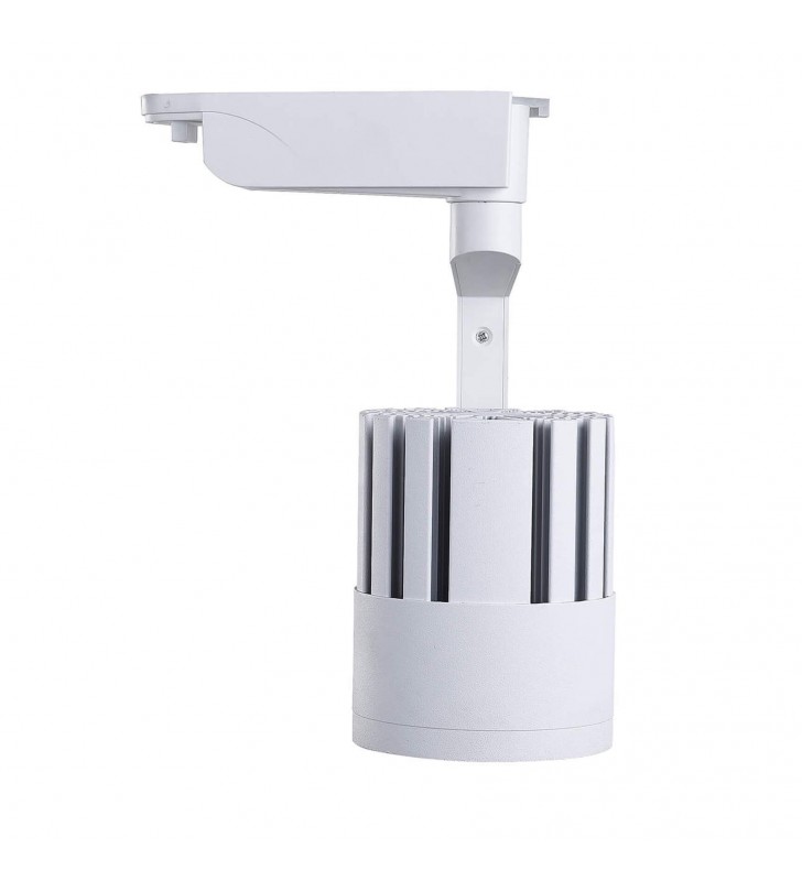 Spot LED 30W ROMA monophasé pour rail - 35° - lentille double effet - réf 4762c2_4