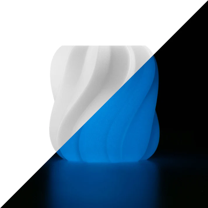 Mot en Impression 3D - Lumineux blanc bleu_4