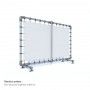 Structure de stand d'exposition - Borney - stand simple sur pieds tubes_4