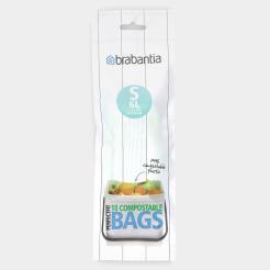 Sacs PerfectFit compostables Brabantia Code S (6 litres) - Rouleau de 10 sacs pour déchets organiques_4
