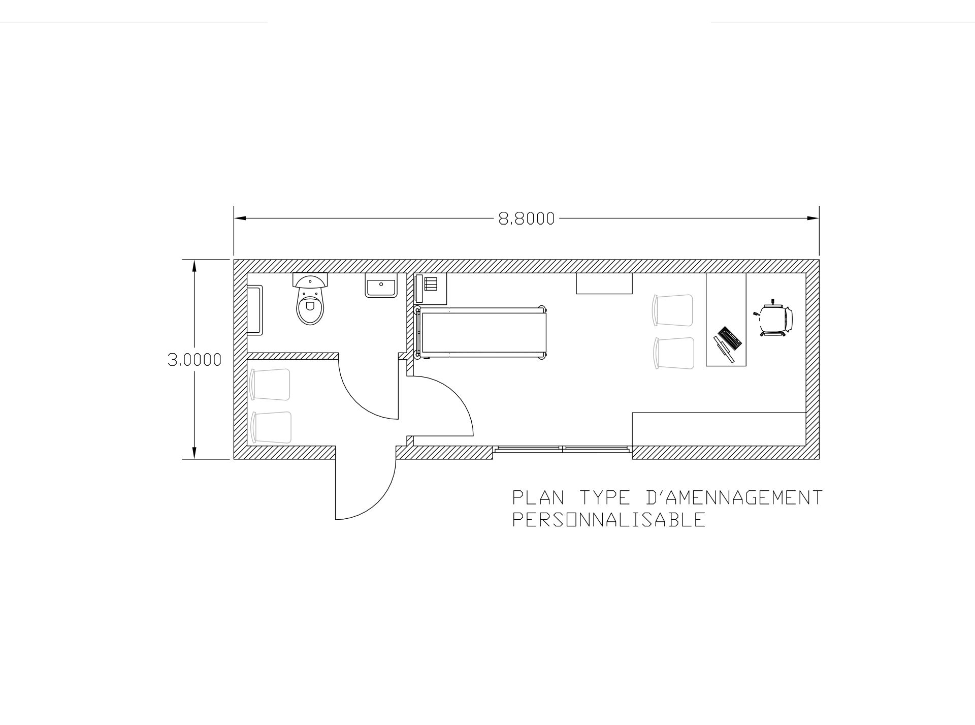 Espace modulable pour professions esthétiques et paramédicales