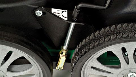 Aspirateur de déchets avec transmission à 3 vitesses et sac coulissant