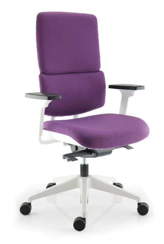 Fauteuil de bureau Wi Max avec coque blanche - Sokoa. - Non, Vieux rose 102_4