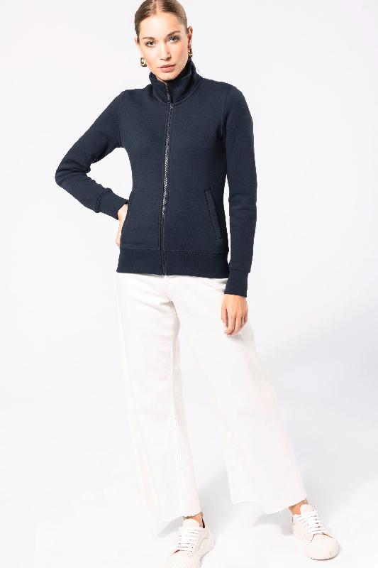 Veste molleton gratté femme - Réf: K4011 - Kariban - 80% coton, 20% polyester - Taille XS à 3XL_4
